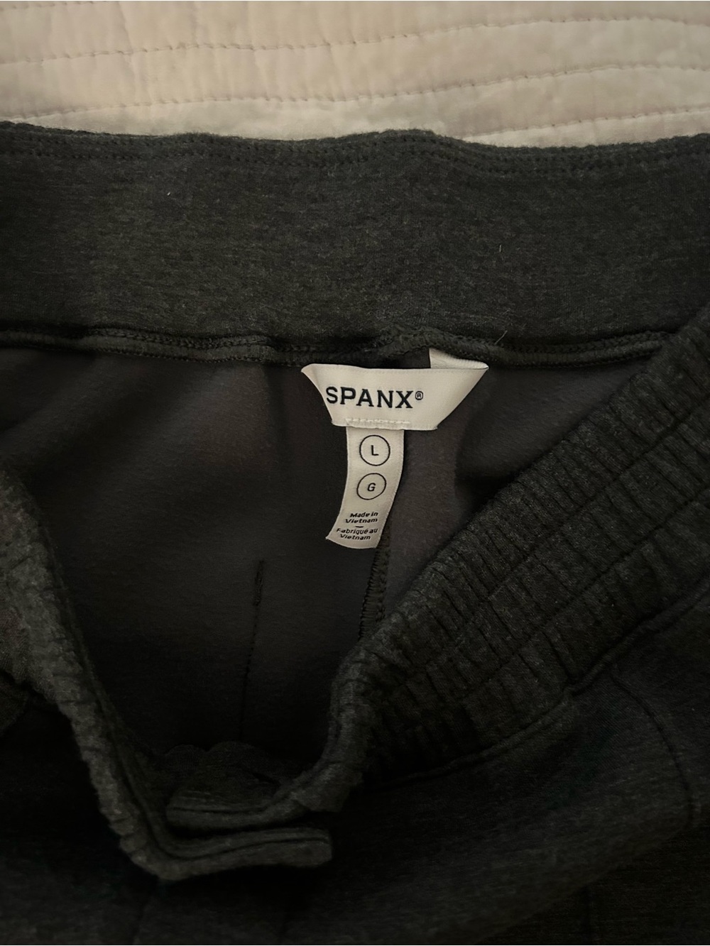 SPANX WOMENS Charcoal Sweat Joggers - Dark Gray